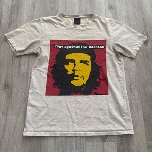 Guilty Parties Rage Against the Machine Band T-Shirt Che Guevara Beige Size M
